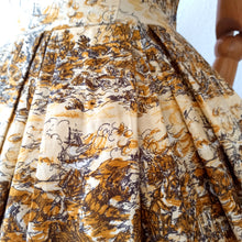 Load image into Gallery viewer, 1950s - Fabulous Novelty Print Cotton Dress - W27.5 (70cm)
