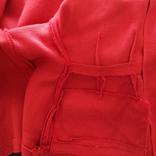 Carica l&#39;immagine nel visualizzatore di Gallery, 1940s 1950s - LE REUSSI, Paris - New Look Coral Red Linen Jacket  - W28 (72cm)
