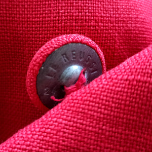 1940s 1950s - LE REUSSI, Paris - New Look Coral Red Linen Jacket  - W28 (72cm)