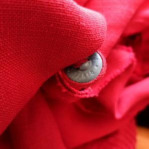 1940s 1950s - LE REUSSI, Paris - New Look Coral Red Linen Jacket  - W28 (72cm)