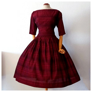 1940s 1950s - JERRY GILDEN - SPECTATOR, USA - Stunning Dress - W26 (66cm)