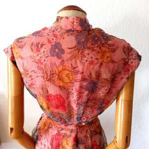 1940s? 1970s? - Gorgeous Floral Dress - W29 (74cm)