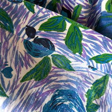 Load image into Gallery viewer, 1950s - LIONYL, Paris - Stunning Purple Fruits Roses Dress - W34 (86cm)
