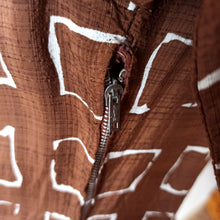 Load image into Gallery viewer, 1950s - Gorgeous Brown Abstract Rayon Dress - W25/26 (64/66cm)
