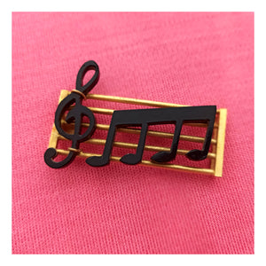 1950s - Fabulous Musical Notes Metal Buckle