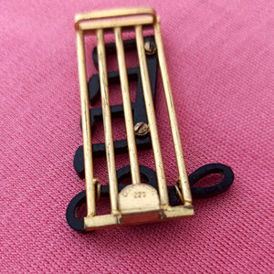 1950s - Fabulous Musical Notes Metal Buckle