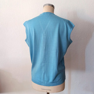 1960s - JUMARI, Barcelona - Deadstock Baby Blue Tank Top (XL)