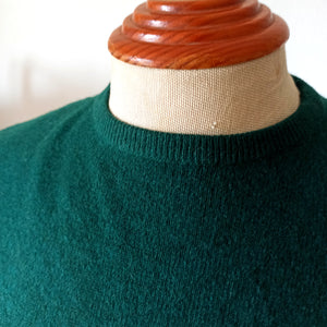 1950s - BALLANTYNE, Scotland - Green Forest Pure Cashmere Jumper