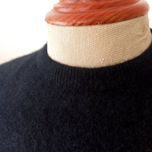 Load image into Gallery viewer, 1950s -PRINGLE, Scotland - Black Cashmere Jumper - Small
