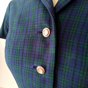 1950s - Gorgeous Tartan Soft Wool Blouse - W27 (68.5cm)