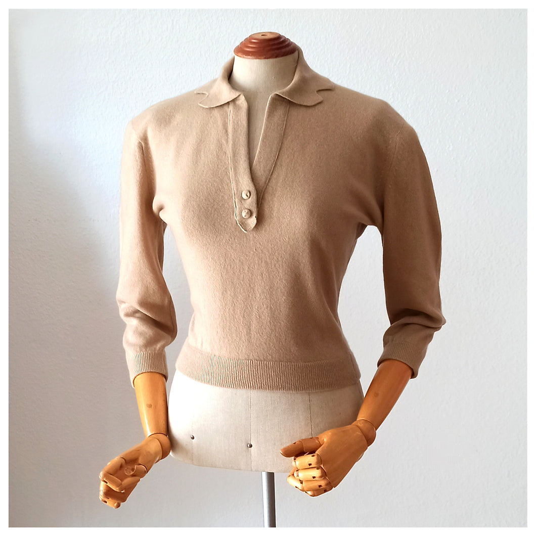 1950s - DALTON, USA - Stunning Pure Cashmere Sweater