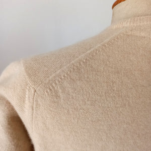 1950s - BRAEMAR, Scotland - Gorgeous Sand Cashmere Jumper