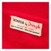 Carica l&#39;immagine nel visualizzatore di Gallery, 1950s - PRINGLE, Scotland - Stunning Red Cashmere Sweater
