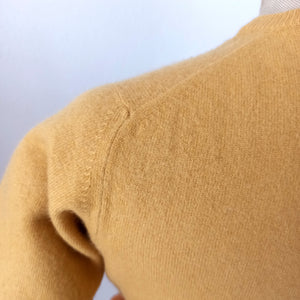 1950s 1960s - ROYAL HIGHLAND, Scotland - Cute Mustard Cashmere Jumper