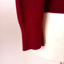 Load image into Gallery viewer, VTG Does 50s 60s - BRAEMAR, Scotland - Gorgeous Burgundy Wool Twin Set
