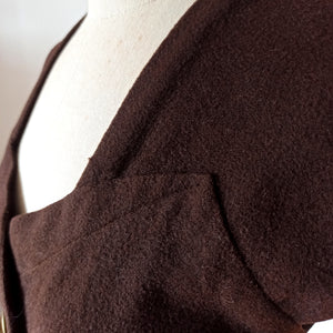 1940s - Gorgeous Brown Wool Vest - W33 (84cm)