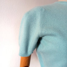 Cargar imagen en el visor de la galería, 1950s - BARRIE, Scotland - Adorable Baby Blue Cashmere Jumper
