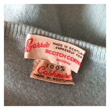 Cargar imagen en el visor de la galería, 1950s - BARRIE, Scotland - Adorable Baby Blue Cashmere Jumper
