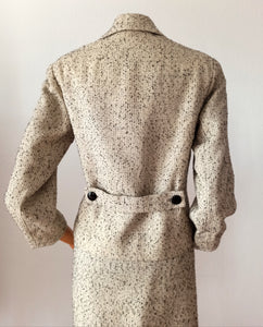 1950s 1960s - Stunning Wool Flecked Couture Suit - W26 (66cm)