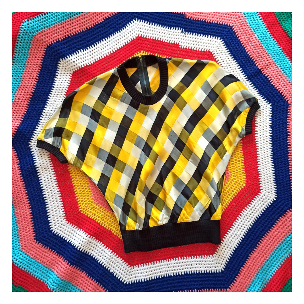 1940s 1950s - Fabulous Harlequin Jumper - W24/27 (62/68cm)