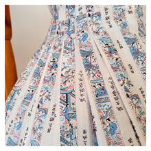 Carica l&#39;immagine nel visualizzatore di Gallery, 1950s 1960s - Cute Japanese Print Cotton Dress - W30 (76cm)
