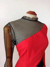 Load image into Gallery viewer, 1960s - Ultra-rare Stunning Color Block See-through Dress - W27.5 (70cm)
