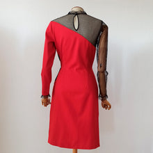 Load image into Gallery viewer, 1960s - Ultra-rare Stunning Color Block See-through Dress - W27.5 (70cm)
