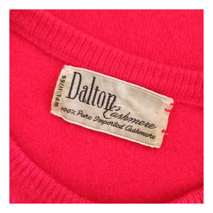 1950s - DALTON, USA - Gorgeous Pink Pure Cashmere Jumper