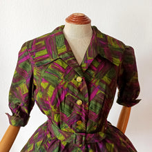 Load image into Gallery viewer, 1950s 1960s - Stunning Abstract Print Dress - W28.5 (72cm)
