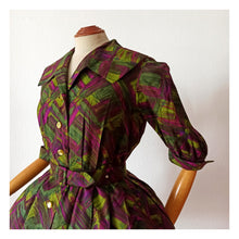 Load image into Gallery viewer, 1950s 1960s - Stunning Abstract Print Dress - W28.5 (72cm)
