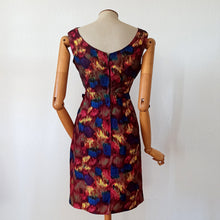 Load image into Gallery viewer, 1960s - Stunning Abstract Satin Cocktail Dress - W27 (68cm)
