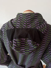 Cargar imagen en el visor de la galería, 1950s - Fabulous Reversible Purple Hooded Gab Jacket
