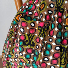 Carica l&#39;immagine nel visualizzatore di Gallery, 1950s 1960s - Colorful Abstract Cotton Dress - W30 (76cm)
