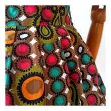 Carica l&#39;immagine nel visualizzatore di Gallery, 1950s 1960s - Colorful Abstract Cotton Dress - W30 (76cm)
