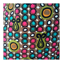 Carica l&#39;immagine nel visualizzatore di Gallery, 1950s 1960s - Colorful Abstract Cotton Dress - W30 (76cm)
