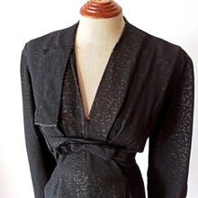 Cargar imagen en el visor de la galería, 1940s - DEROFA, Netherlands - Superb Black Organza Dress - W36 (92cm)
