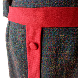 1960s - Gorgeous Flecked Wool Dress  - W30 (76cm)