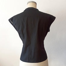 Cargar imagen en el visor de la galería, 1950s 1960s - ERSA, Switzerland - Fabulous See-Through Pannel Blouse - W38 (96cm)
