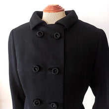 Carica l&#39;immagine nel visualizzatore di Gallery, 1950s 1960s - ROSSER, Barcelona - Superb Black Wool Couture Jacket - W36 (92cm)
