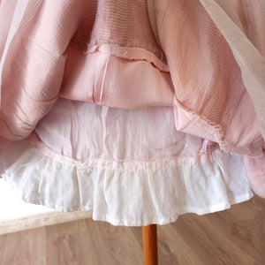 1950s - Adorable Antique Pink Organza Dress - W24 (60cm)