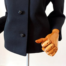 Carica l&#39;immagine nel visualizzatore di Gallery, 1950s 1960s - MARIS, Germany - Stunning Black Wool Jacket - W39 (100cm)
