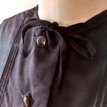 Load image into Gallery viewer, 1960s - Cute Black Soft Cotton Blouse
