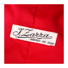 Charger l&#39;image dans la galerie, 1960s - ISABEL ZARZA, Arenys - Fabulous Couture Red Wool Sailor Set - W29 (74cm)
