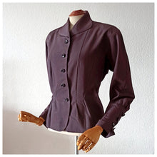 Charger l&#39;image dans la galerie, 1940s - Unusual Wide Cuffs Gabardine Jacket - W37 (94cm)
