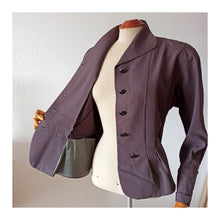 Charger l&#39;image dans la galerie, 1940s - Unusual Wide Cuffs Gabardine Jacket - W37 (94cm)
