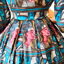 Load image into Gallery viewer, 1950s - Stunning Queen Nefertiti Novelty Dress - W24.5 (62cm)
