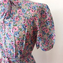 Charger l&#39;image dans la galerie, VTG Does 30s 40s - Adorable Rayon Dress - W31 (80cm)
