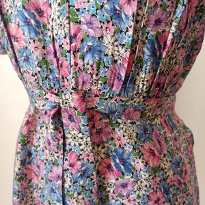 VTG Does 30s 40s - Adorable Rayon Dress - W31 (80cm)