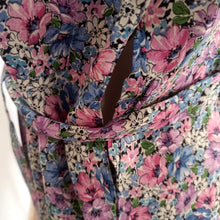 Charger l&#39;image dans la galerie, VTG Does 30s 40s - Adorable Rayon Dress - W31 (80cm)
