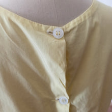 Charger l&#39;image dans la galerie, 1960s - Cute Yellow Cotton Top - W34 (86cm)
